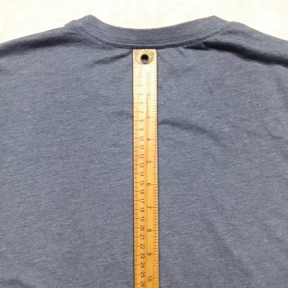 Vissla Mens Everyday Heather T-Shirt Medium Blue Crew SS Station Tee - Picture 6 of 8